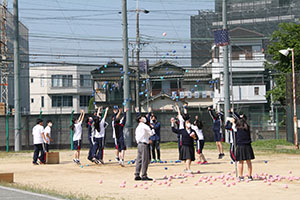 堺高校　ホームルームの様子